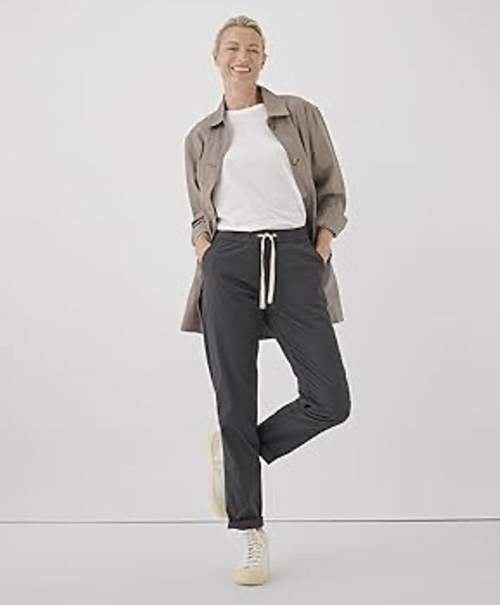 Pact Womens Medium Organic Cotton Daily Pants Drawstring Pull On Outdoors Casual